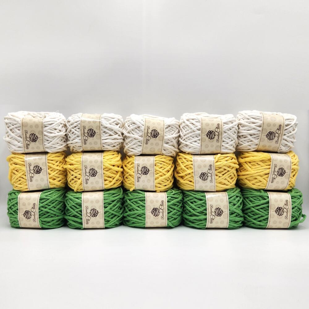 15 Balls Macrame Cotton Cord 7 mm Crochet Knitting Yarn Baskets Wall Decor